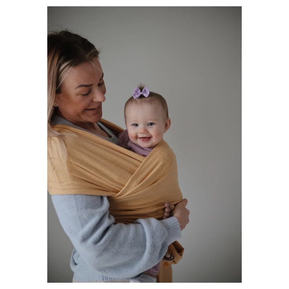 Mushie Baby Carrier Wrap (Mustard Melange)