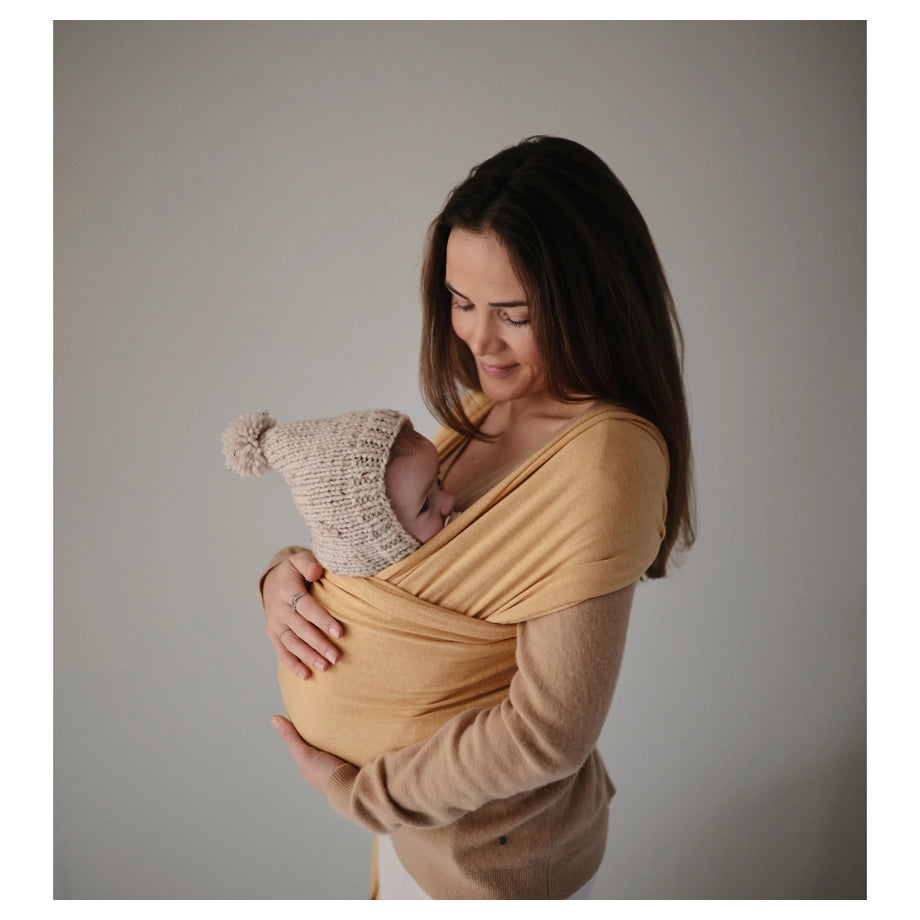 Mushie Baby Carrier Wrap (Mustard Melange)