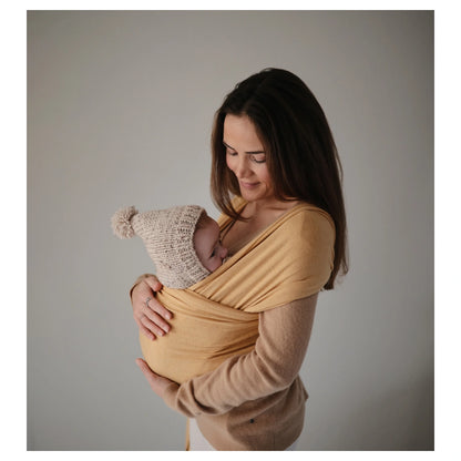 Mushie Baby Carrier Wrap (Mustard Melange)
