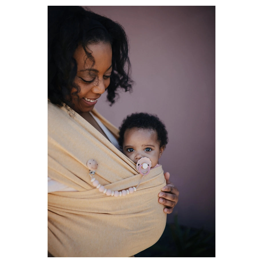 Mushie Baby Carrier Wrap (Mustard Melange)