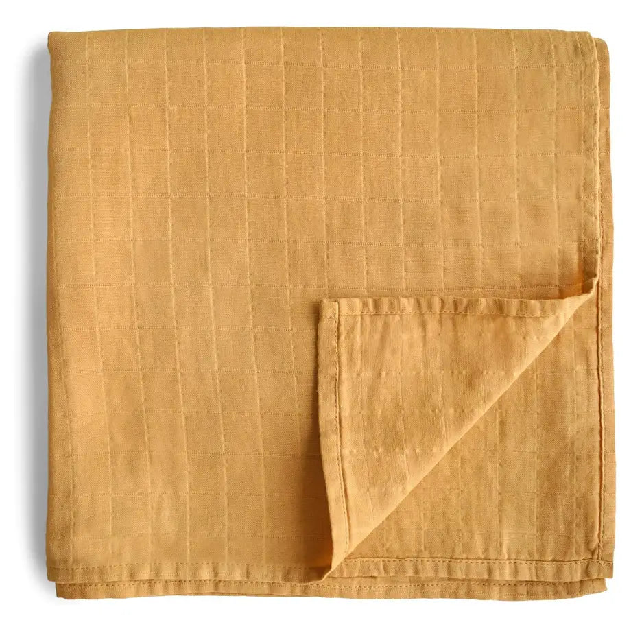 Mushie Swaddle (Fall Yellow)