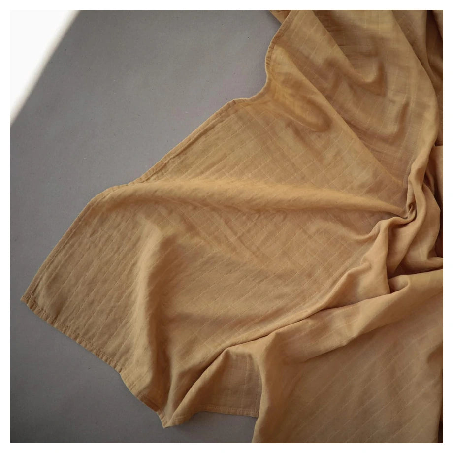 Mushie Swaddle (Fall Yellow)