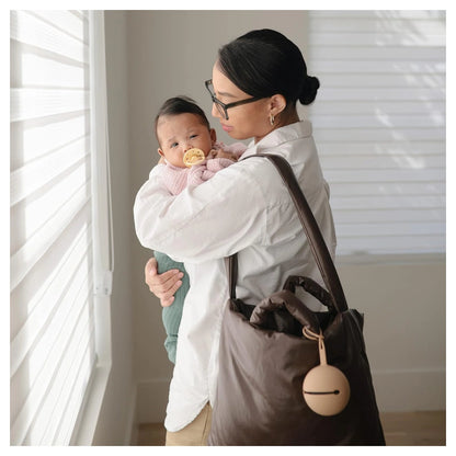 Mushie Pacifier Case (Pale Taupe)