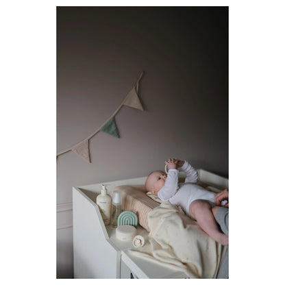 Mushie Changing Pad Cover (Natural Stripe)