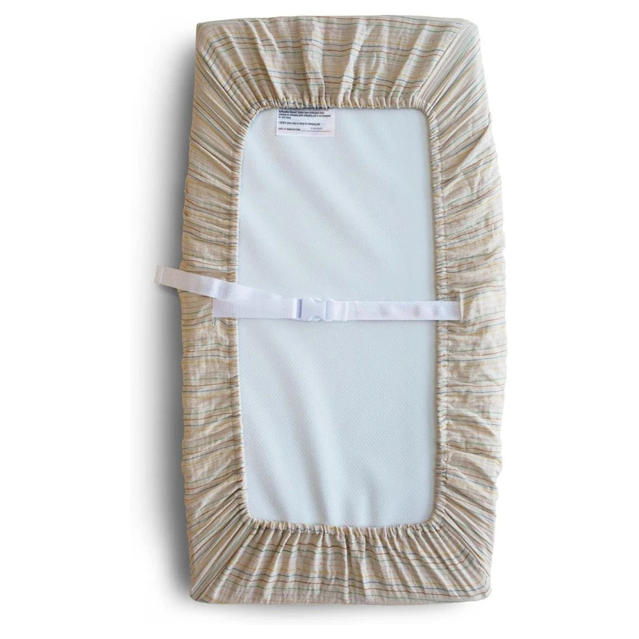 Mushie Changing Pad Cover (Retro Stripes)