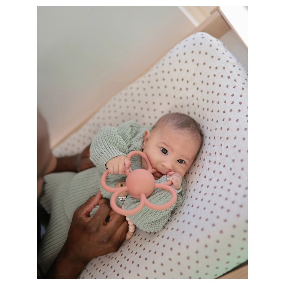 Mushie Changing Pad Cover (Bloom)
