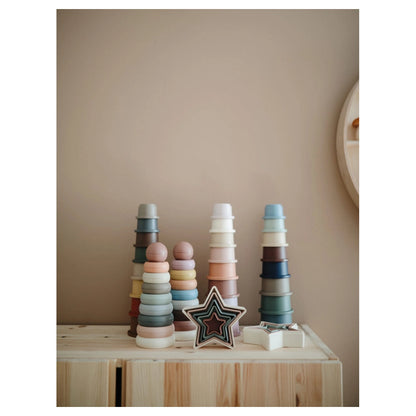 Mushie Stacking Cups (Forest)