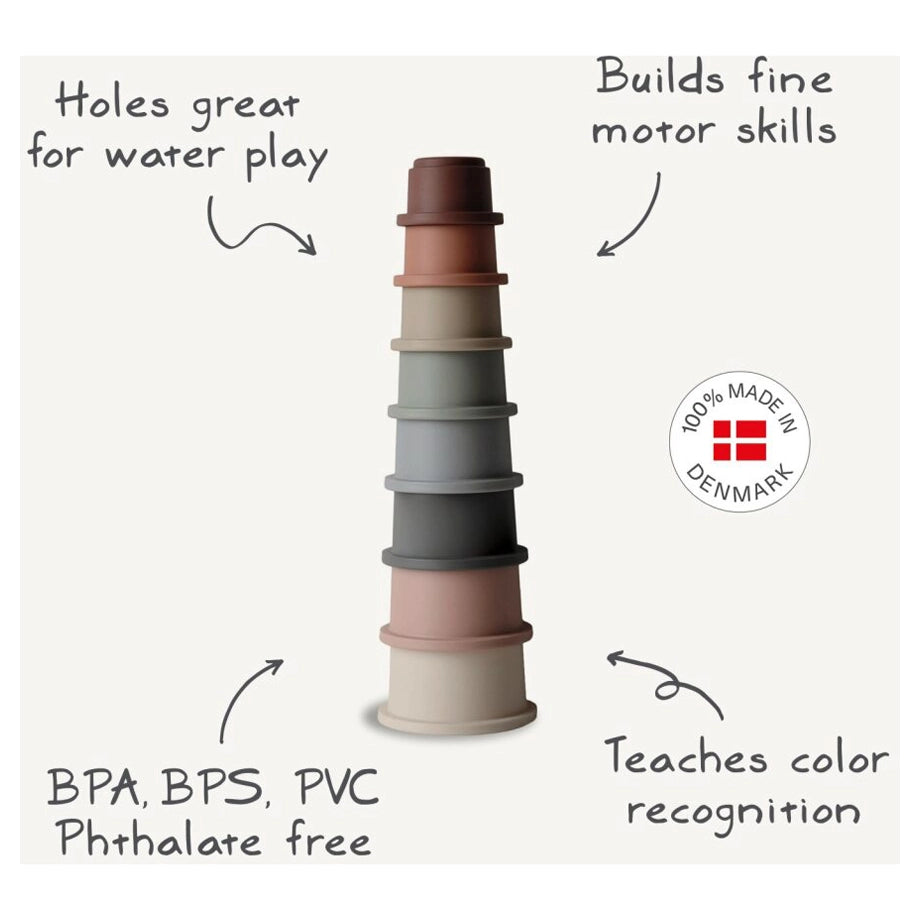 Mushie Stacking Cups (Forest)