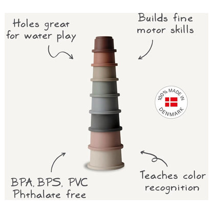Mushie Stacking Cups (Forest)