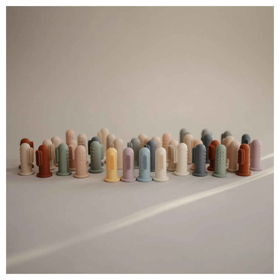 Mushie Finger Toothbrush (Clay/Shifting Sand)