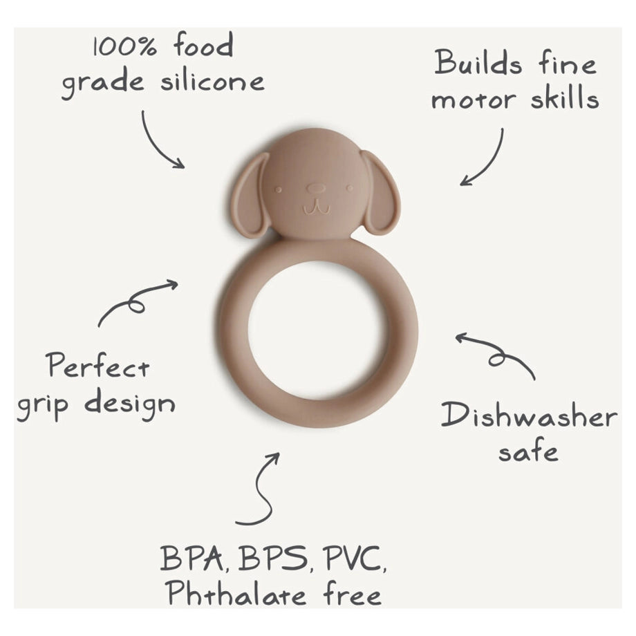 Mushie Teether (Dog)
