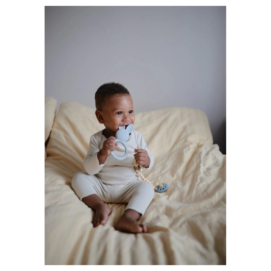 Mushie Teether (Bunny Sage)