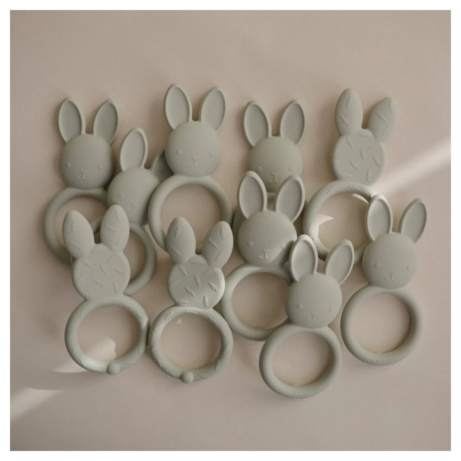 Mushie Teether (Bunny Sage)