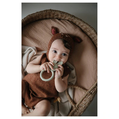 Mushie Teether (Bunny Sage)