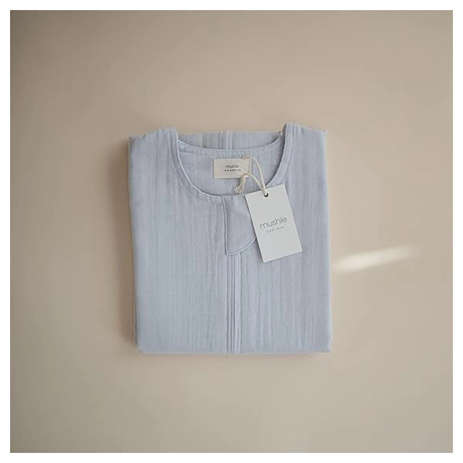 Mushie Muslin Sleep Bag (Baby Blue)