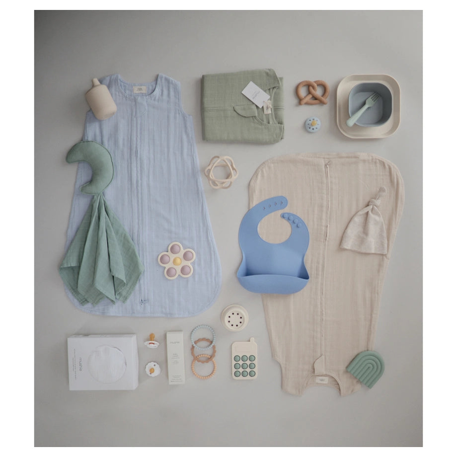 Mushie Muslin Sleep Bag (Fog)