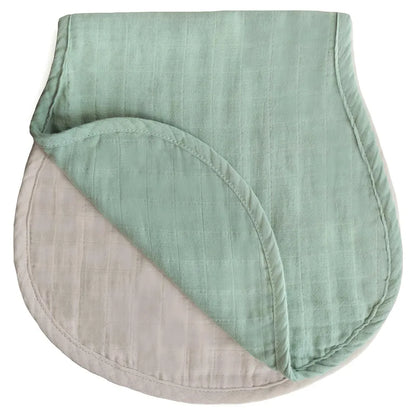 Mushie Burp Cloth (Roman Green/Fog)