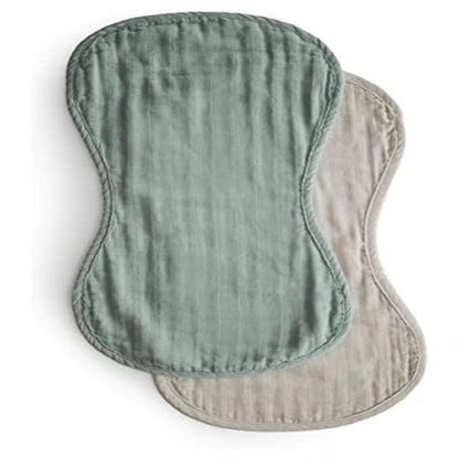 Mushie Burp Cloth (Roman Green/Fog)