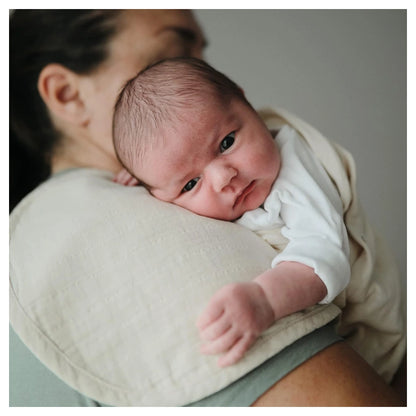 Mushie Burp Cloth (Roman Green/Fog)
