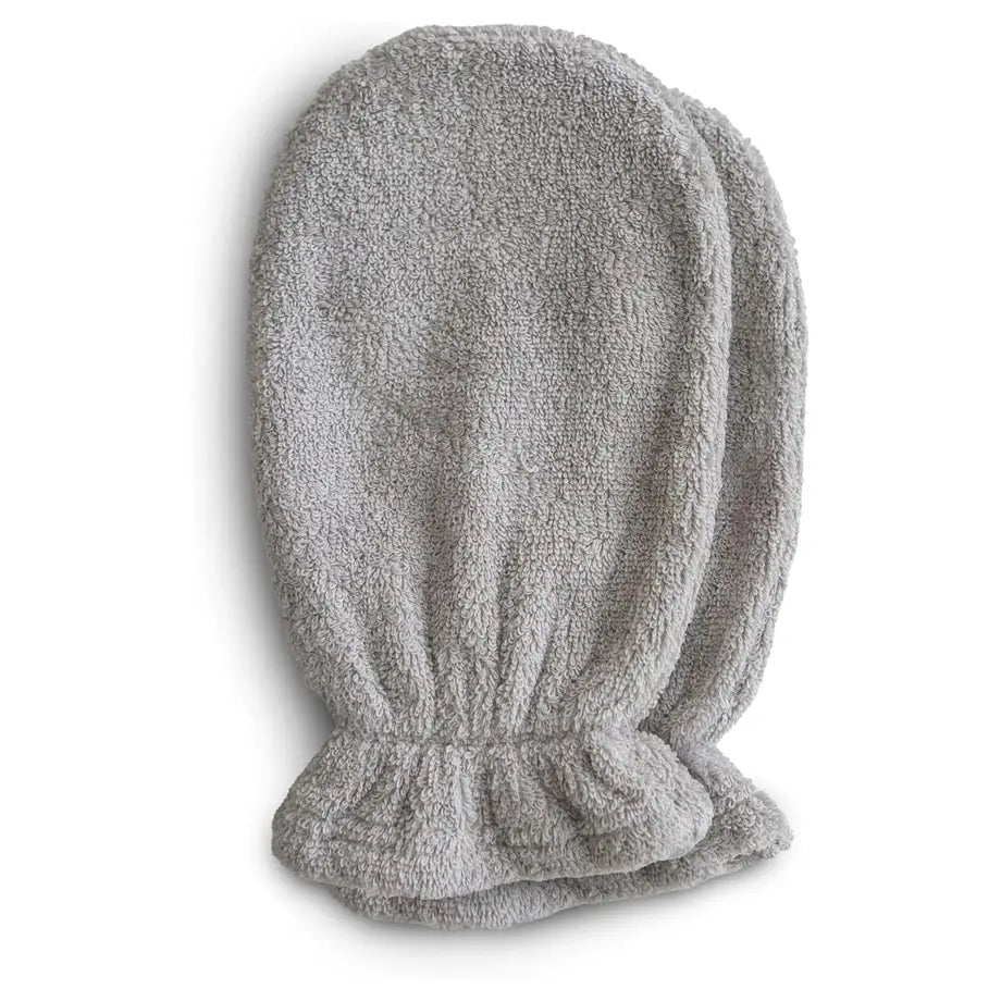 Mushie Bath Mitt 2-Pack (Gray)