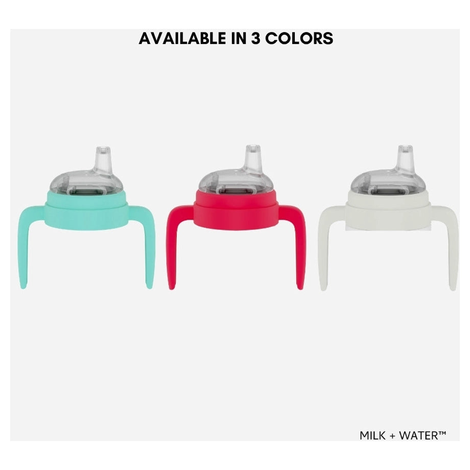 MILK + WATER Baby Sippy Cup Handles And Spout (Neon Red)