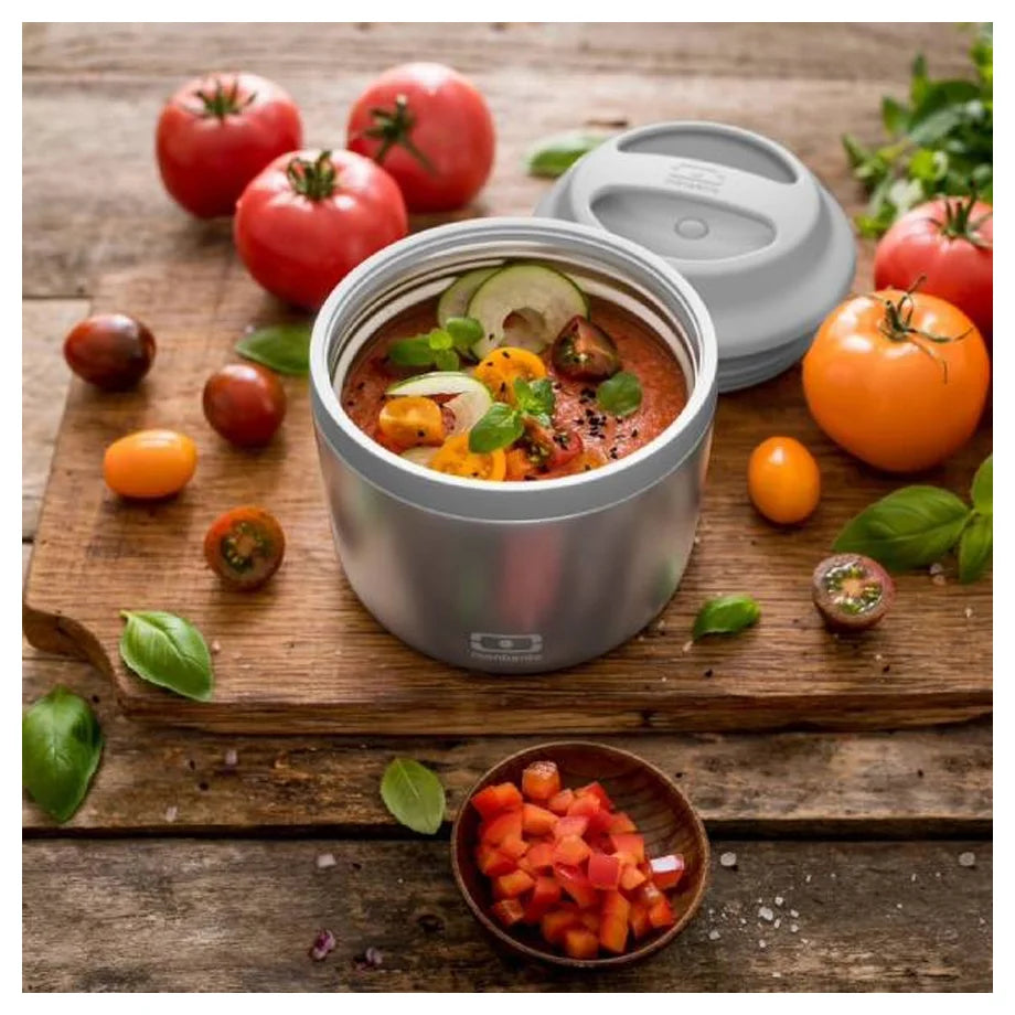 Monbento Element Food Jar ISO Silver (650ml)