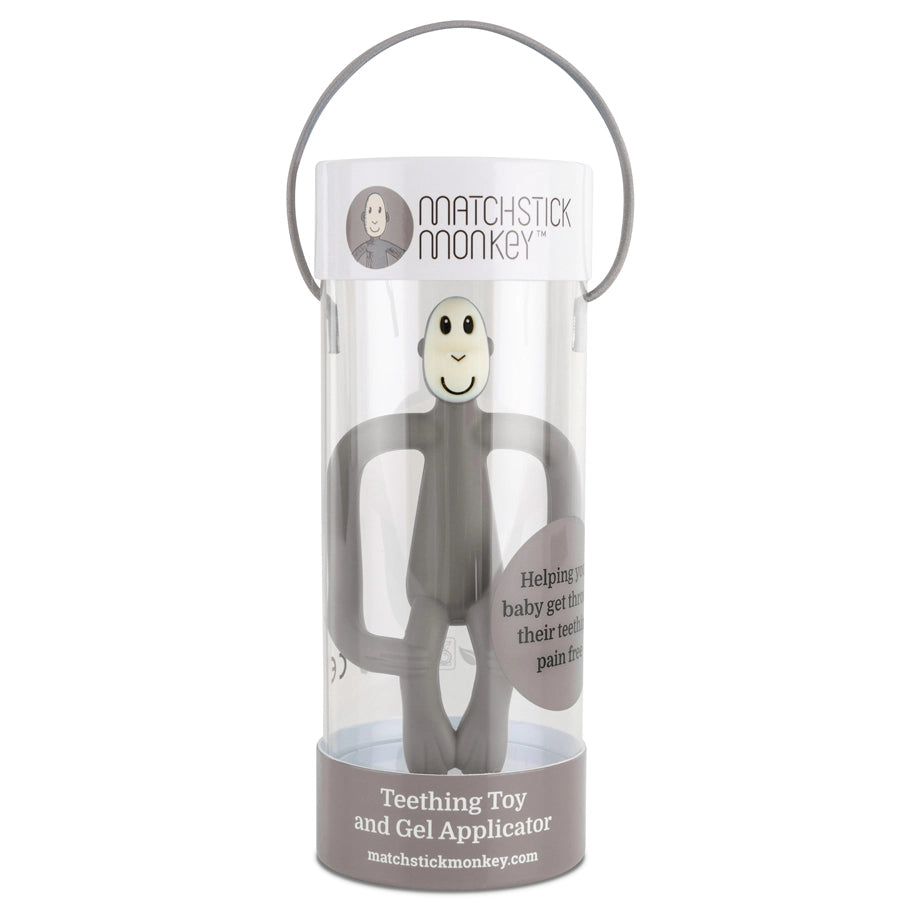 Matchstick Monkey Teething Toy (Grey)