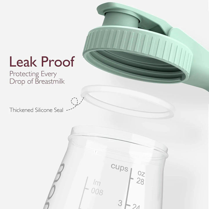 Momcozy Breast Milk Storage Container (Green)