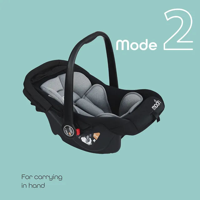 Moon - Bibo Baby Carrier/Car Seat (Black)