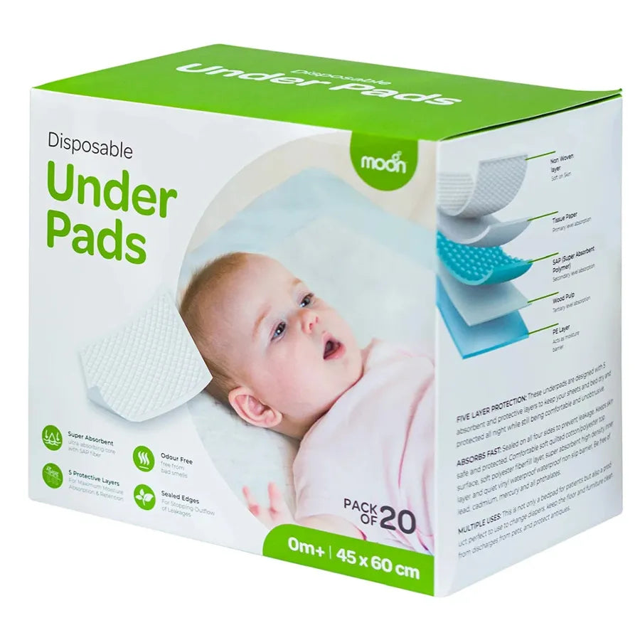 Moon - Disposable Under Pads - 45 x 60 cm (Pack of 20)