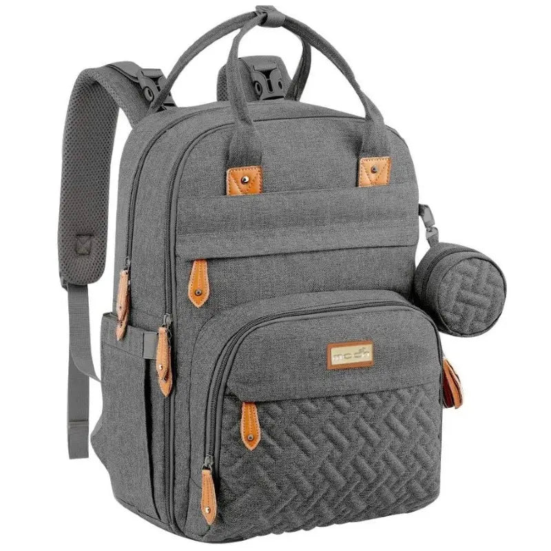 Moon - Kary Me Diaper Bag Backpack With Pacifier Case (Dark Grey)