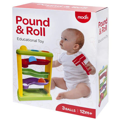 Moon Pound & Roll Educational Toy with 3 Balls