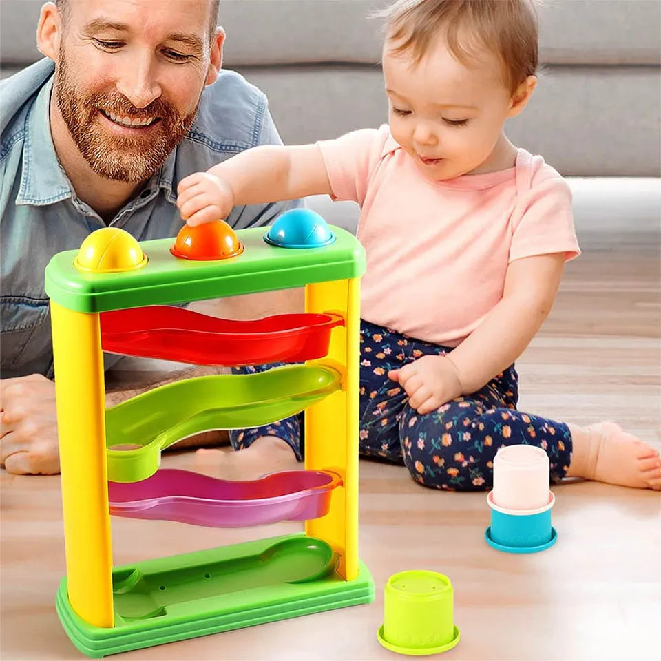 Moon Pound & Roll Educational Toy with 3 Balls