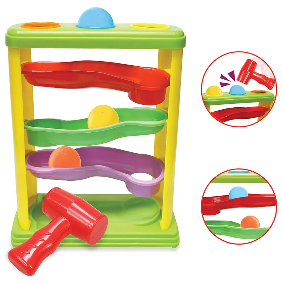 Moon Pound & Roll Educational Toy with 3 Balls