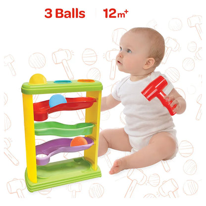 Moon Pound & Roll Educational Toy with 3 Balls
