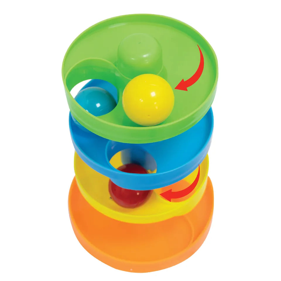 Moon Spiral Ball Ramp Tower Ball Drop Playset