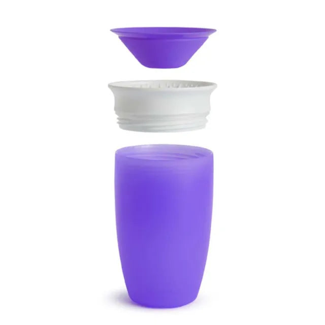 كوب الشرب 360° من مونشكين، 10 أونصة، عبوة واحدة (أرجواني) كوب الشرب 360° من مونشكين، 10 أونصة، عبوة واحدة (أرجواني)
