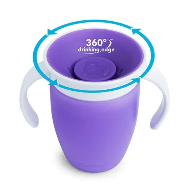 Munchkin - 7oz Miracle 360 Trainer Cup 1pk (Purple)