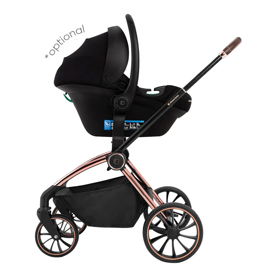 Kikkaboo Stroller 2in1 With Carrycot Kara (Black)