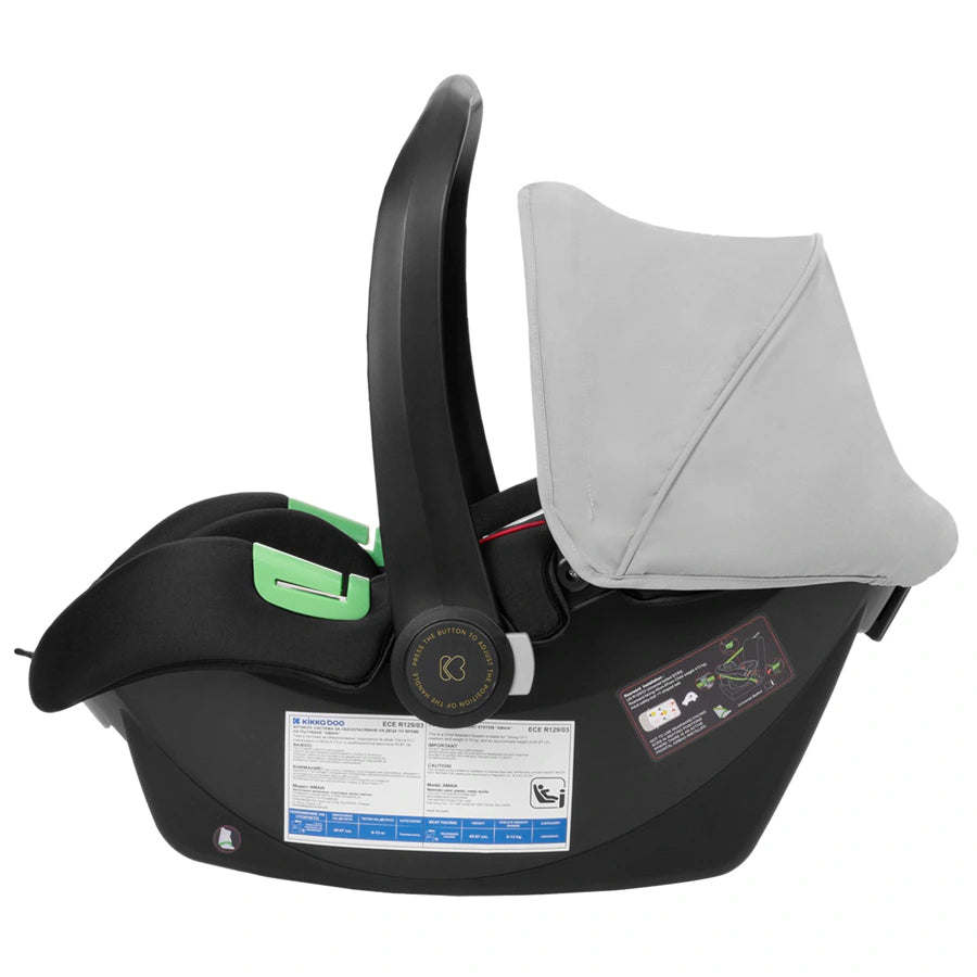 Kikkaboo Stroller 3in1 transf. seat Amaia (Light Grey) 2024