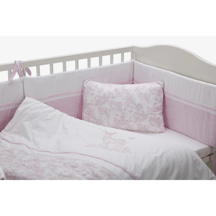 Nini Crib Bedding Set Aura Grandeur (Pink)