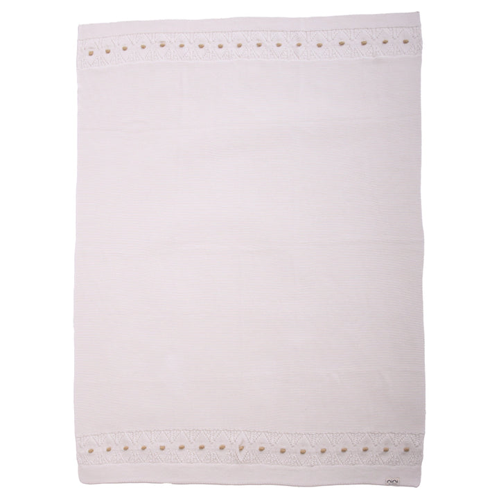 Nini Organic Cotton Knitted Blanket (Snow White)