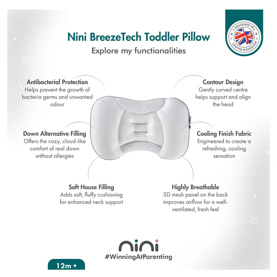 Nini BreezeTech Toddler Pillow