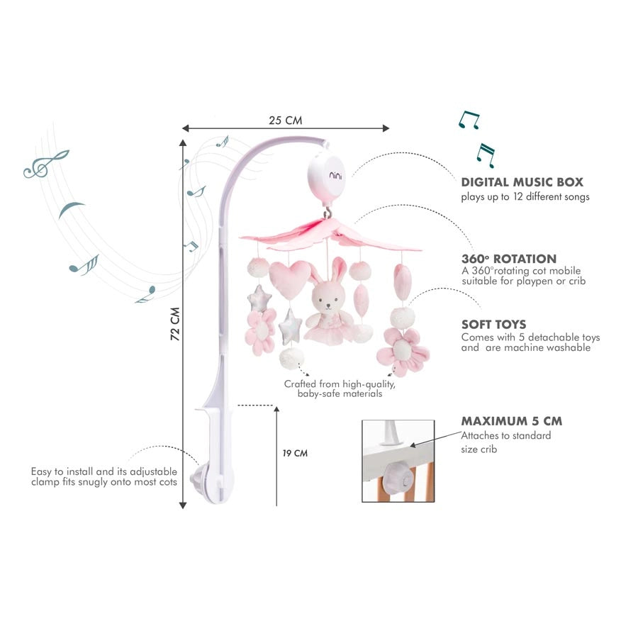 سرير نيني باني رابير المحمول سرير نيني باني رابير المحمول