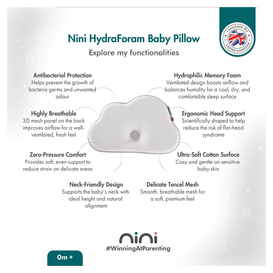 Nini HydraFoam Baby Pillow Dream