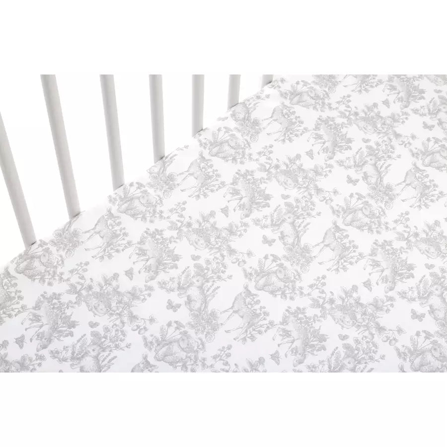 Nini Crib Fitted Sheet (Grey)