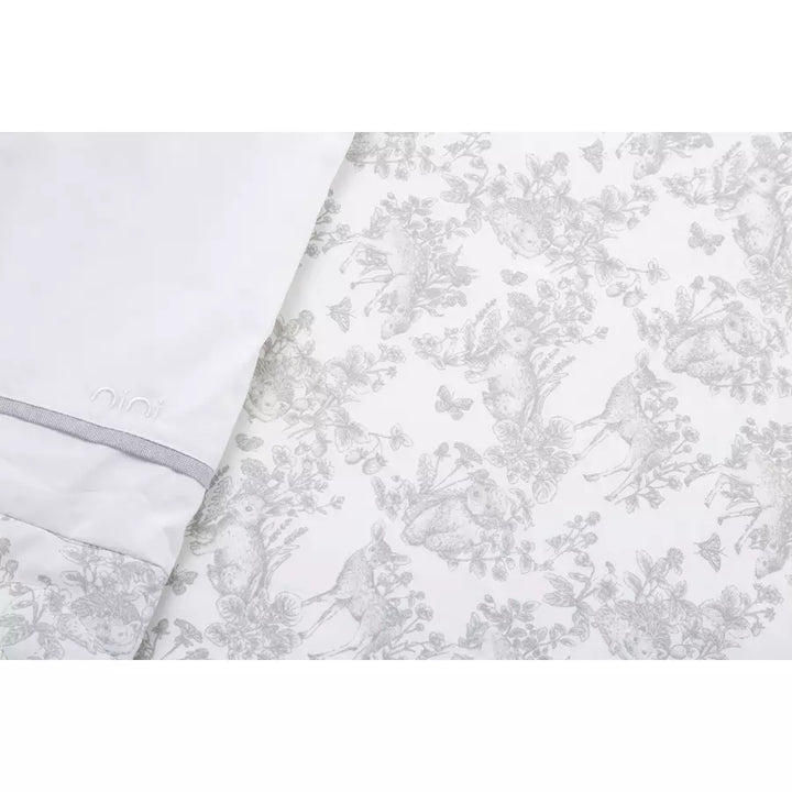 Nini Crib Fitted Sheet (Grey)