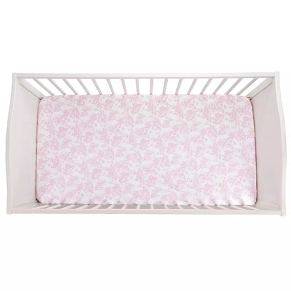 Nini Crib Fitted Sheet (Pink)
