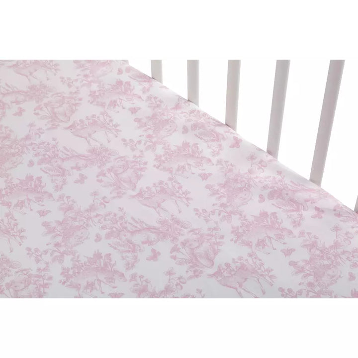 Nini Crib Fitted Sheet (Pink)