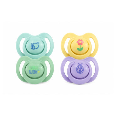Nuby Day Soothers, 0-6 Months (2 Pack)
